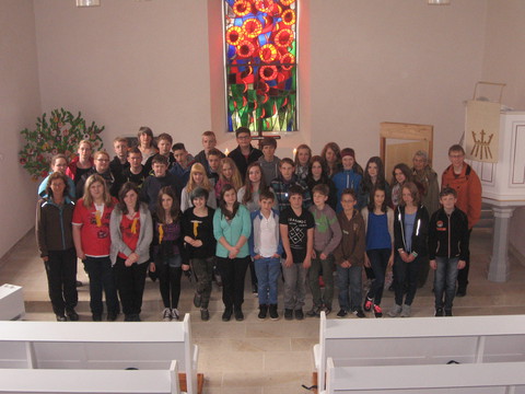 Der neue Konfirmandenjahrgang 2013 - 2014